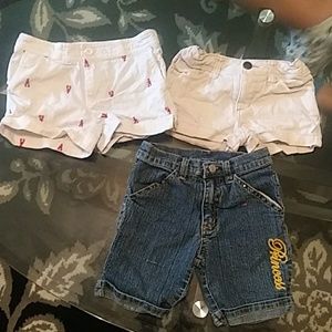 Set of 3 girls shorts size 4